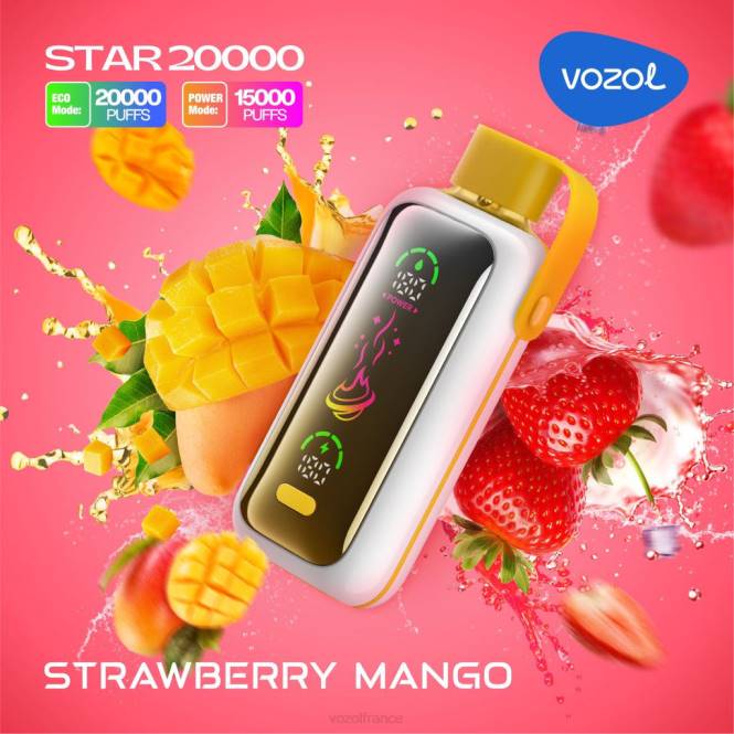 VOZOL France - VOZOL STAR 20000 mangue fraise BZ681