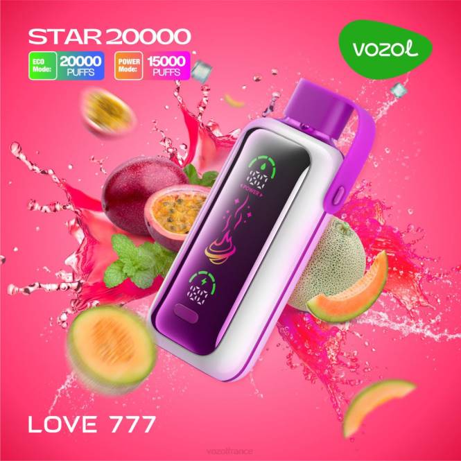 VOZOL Vape France - VOZOL STAR 20000 amour 777 BZ6812