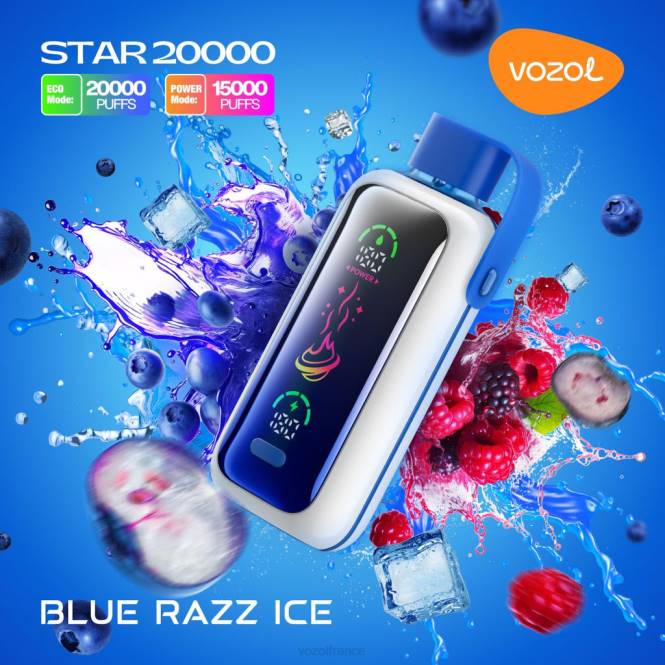 VOZOL Vape - VOZOL STAR 20000 glace bleue BZ684