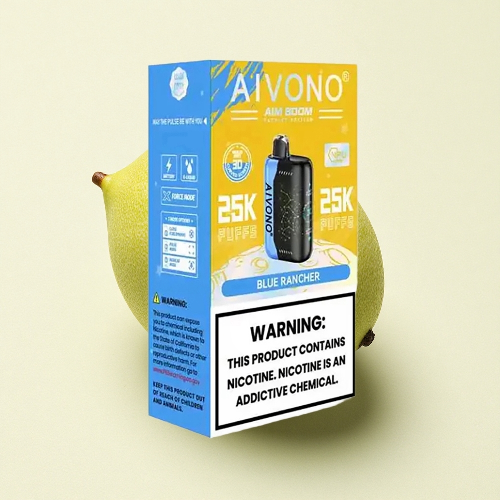 Aivono Aim Boom 25000 Le Rancher Bleu sans nicotine 650mAh