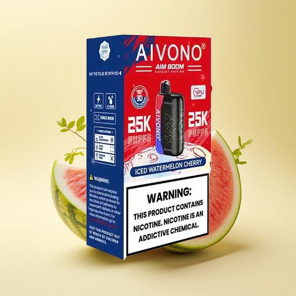Aivono Aim Boom 25000 Pastèque Cerise Glacée 0% Nicotine 650mAh