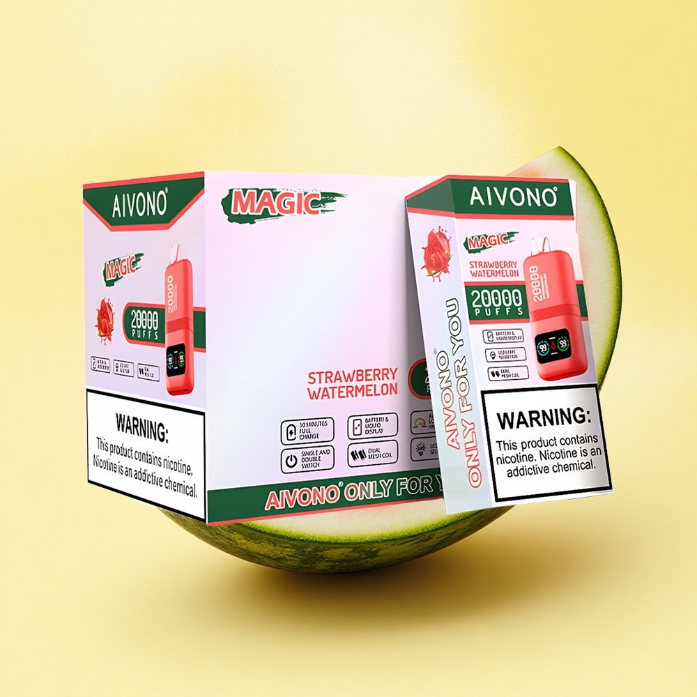 Aivono Aim Magic 20000 Fraise Pastèque Dual Mesh 5% Nicotine 600mAh