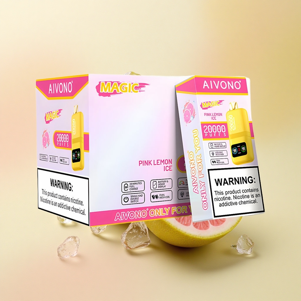 Aivono Aim Magic 20000 Glace Citron Rose Électronique Nicotine 5% 600mAh