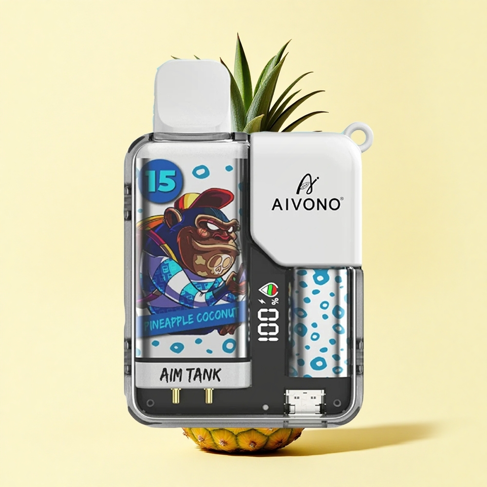 Aivono Aim Tank 9500 Ananas Noix de Coco 650mAh 18ml