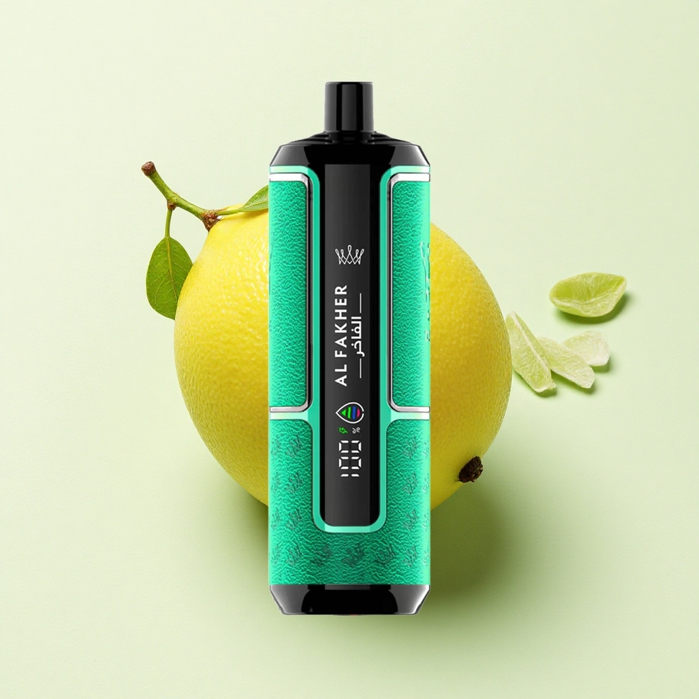 Al Fakher Crown Bar 15K Hypermax Menthe Citronnée avec 6mg de nicotine et batterie 600mAh