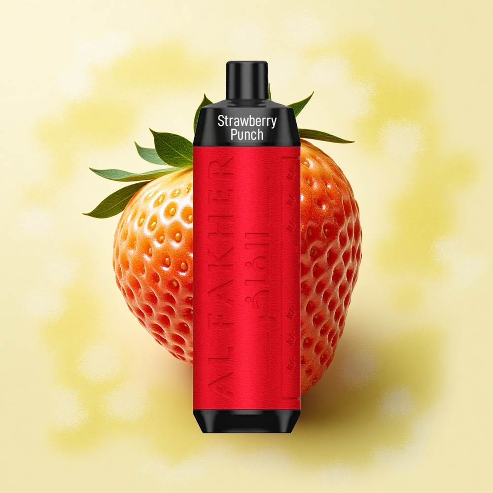 Al Fakher Crown Bar 8000 Crystal Frappe à la Fraise avec Batterie 600mAh et Nicotine 5mg