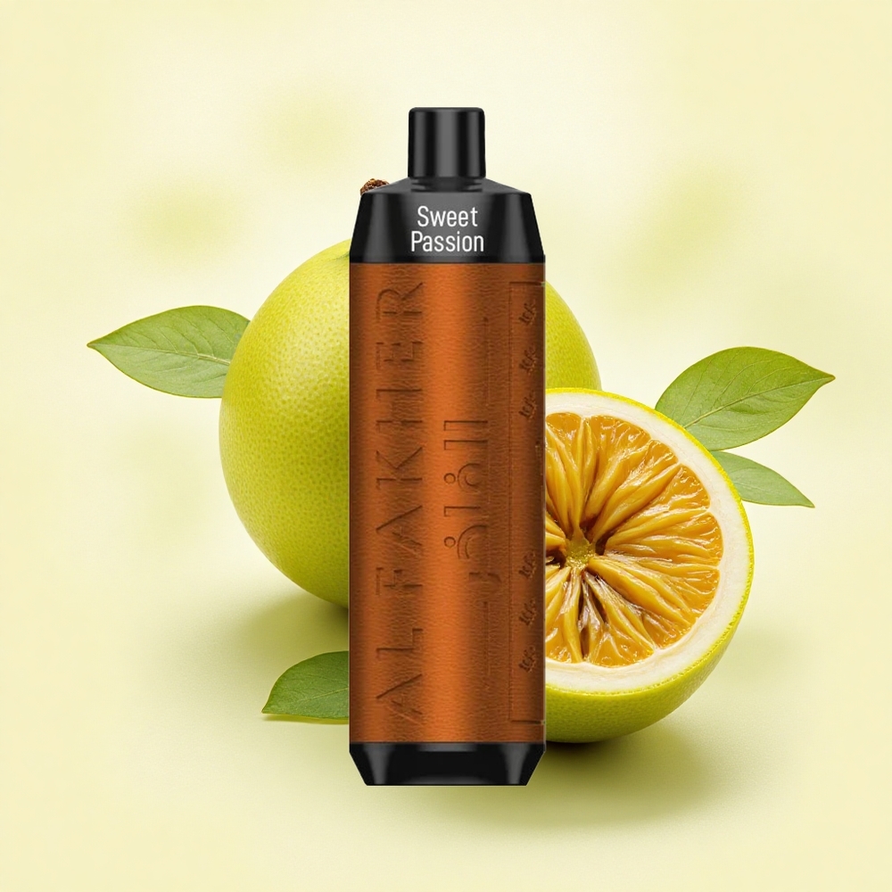 Al Fakher Crown Bar 8000 Crystal Passionfruit Douce avec 5mg de Nicotine et Batterie 600mAh