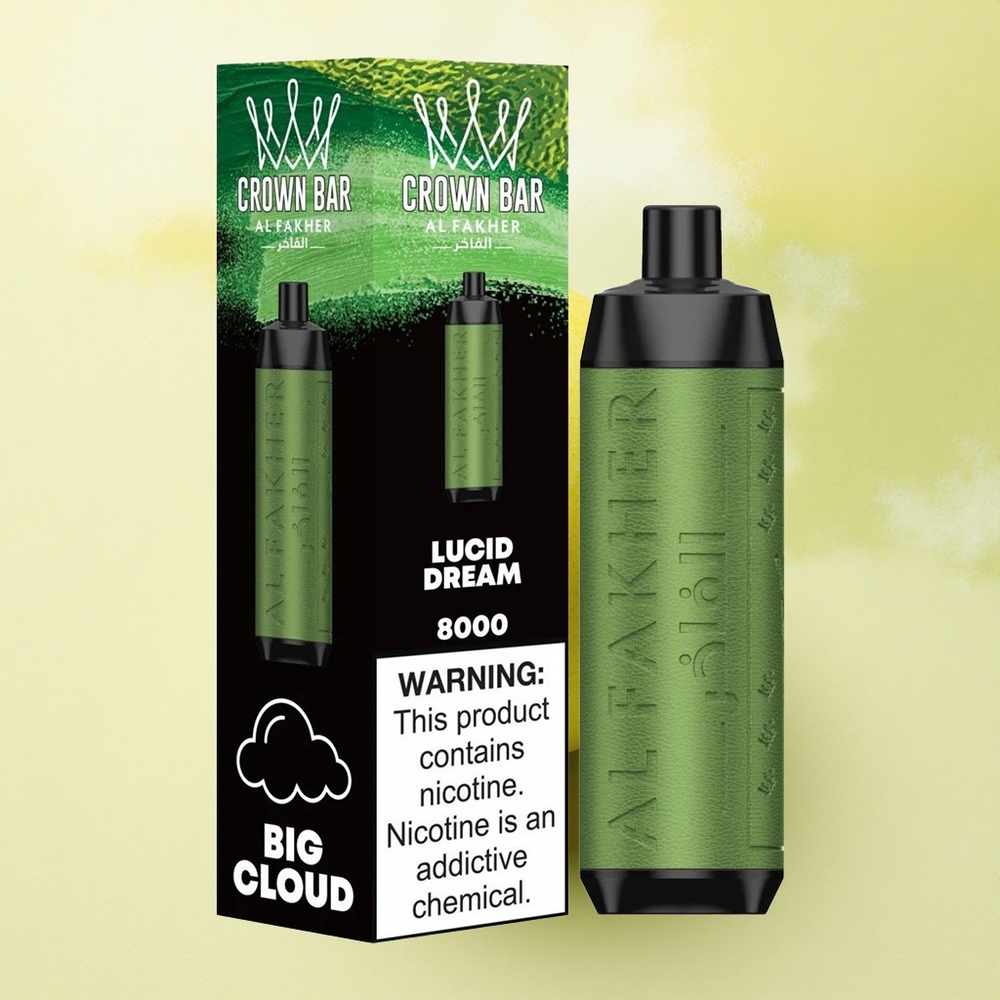 Al Fakher Crown Bar 8000 Crystal Rêve Lucide à 5mg de Nicotine et Batterie 600mAh